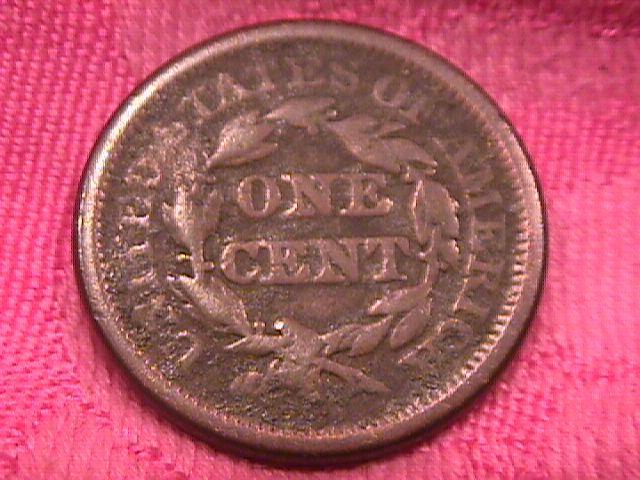 BRAIDED HAIR COPPER LARGE CENT 1850 VERY GOOD-10