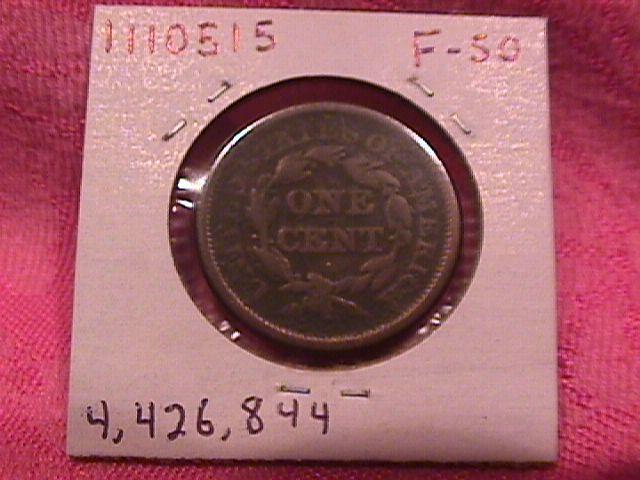 BRAIDED HAIR COPPER LARGE CENT 1850 VERY GOOD-10