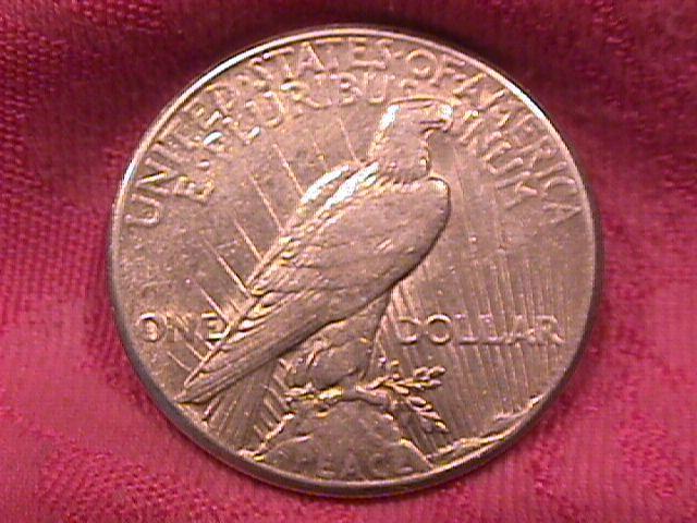 Peace Type Silver Dollar 1927 ALMOST UNCIRCULATED-50