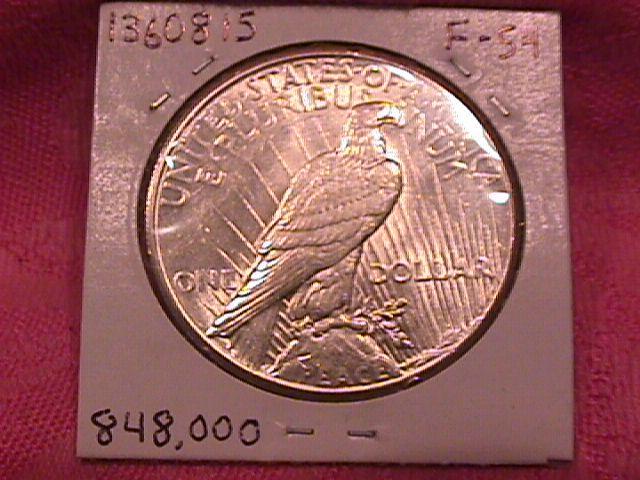 PEACE TYPE SILVER DOLLAR 1927 MINT STATE-63