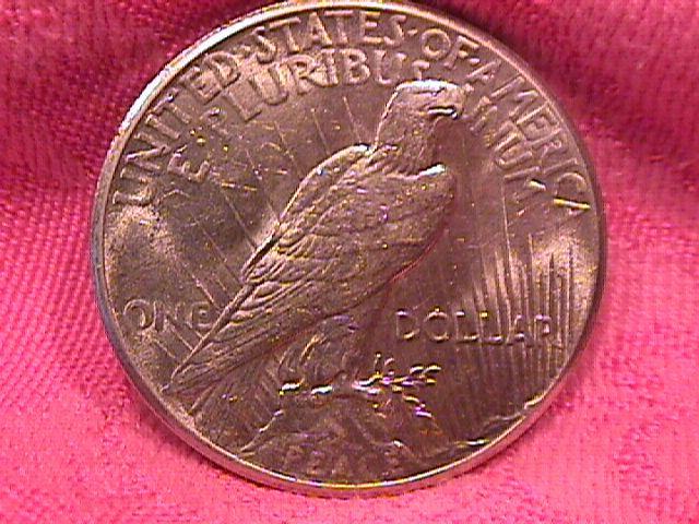 PEACE TYPE SILVER DOLLAR 1927 MINT STATE-62