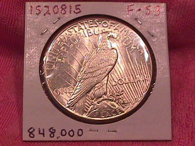 PEACE TYPE SILVER DOLLAR 1927 MINT STATE-62