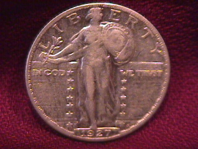 Standing Liberty Silver Quarter 1927-S Very Fine-20
