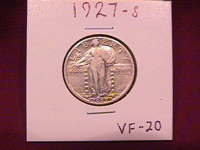 Standing Liberty Silver Quarter 1927-S Very Fine-20