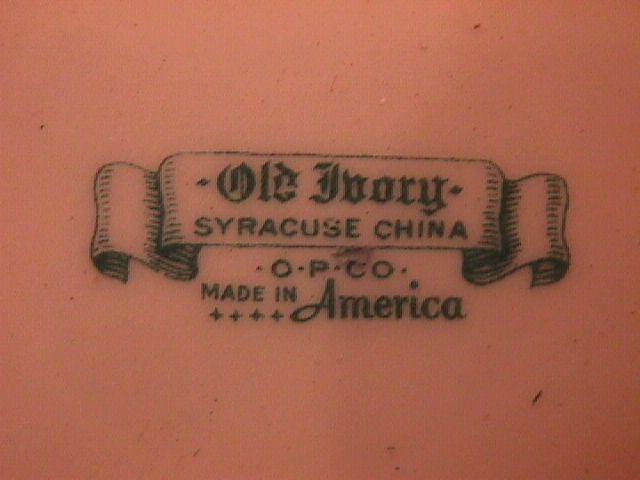 Syracuse China Old Ivory
