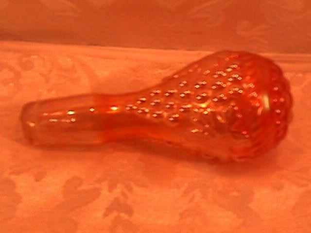 NORTHWOOD GRAPE & CABLE COLOGNE STOPPER MARIGOLD CARNIVAL GLASS