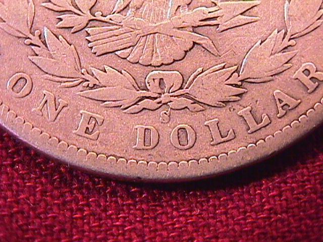 MORGAN 1895-S SILVER DOLLAR FINE-12 EXTREMELY RARE KEY DATE