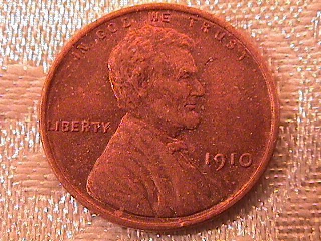 LINCOLN PENNY 1910 MS- 63 COPPER