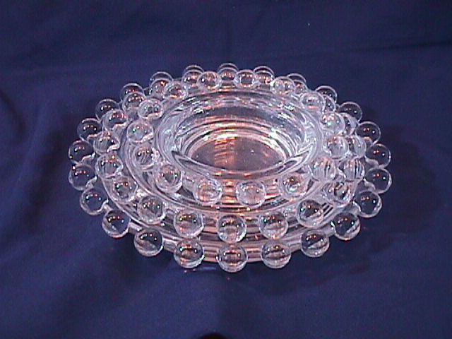 CANDLEWICK NESTING ASHTRAY SET 3 PIECE IMPERIAL