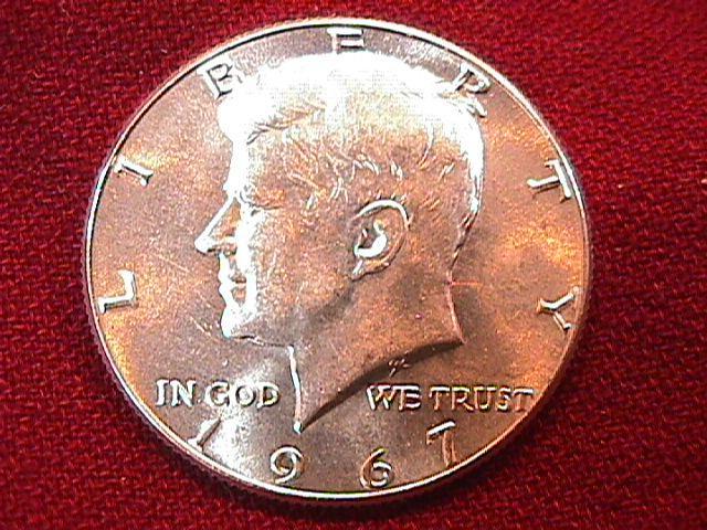 KENNEDY HALF DOLLAR 1967-P MS-65