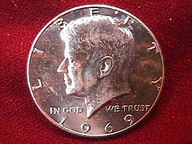 KENNEDY HALF DOLLAR 1969-D MS-65