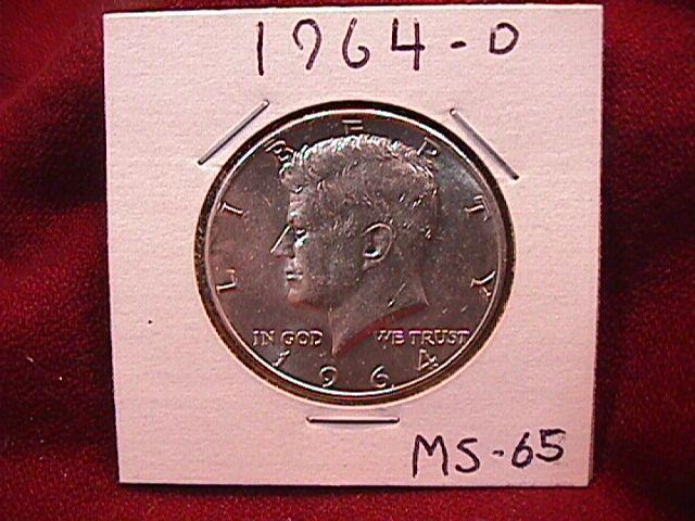 KENNEDY HALF DOLLAR 1964-D MS-65