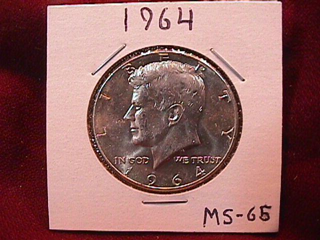 KENNEDY HALF DOLLAR 1964-P MS-65