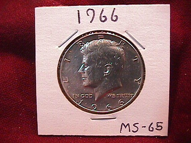 KENNEDY HALF DOLLAR 1966-P MS-65