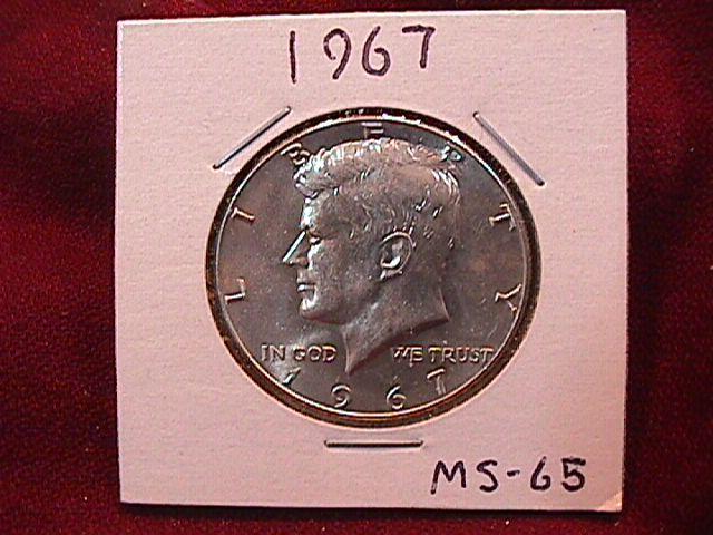 KENNEDY HALF DOLLAR 1967-P MS-65
