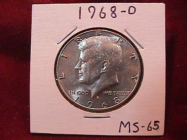 KENNEDY HALF DOLLAR 1968-D MS-65