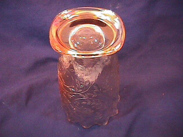 CARNIVAL GLASS LOUISA / FLORAGOLD VASE X RARE