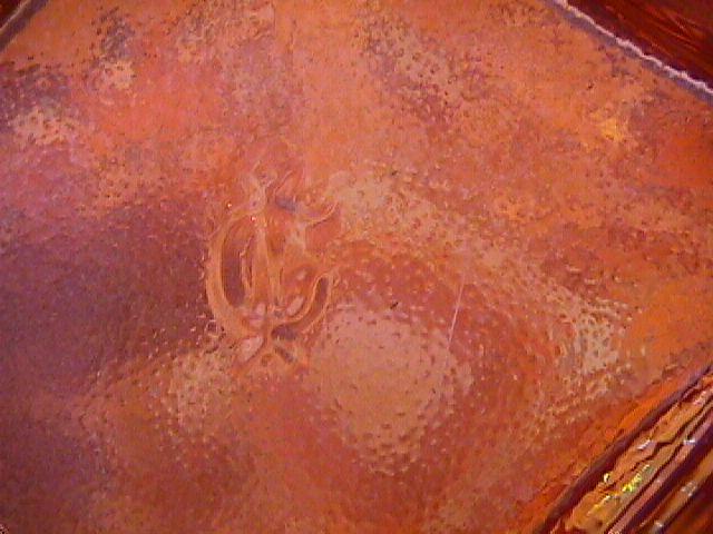 CARNIVAL GLASS IMPERIAL COURT JESTER VASE PUMPKIN MARIGOLD