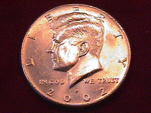 KENNEDY HALF DOLLAR 2002-P MINT STATE-63+++