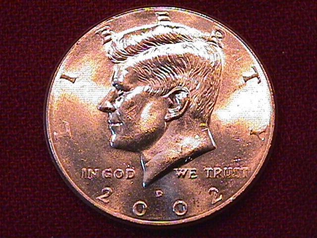 KENNEDY HALF DOLLAR 2002-D MINT STATE-63+++