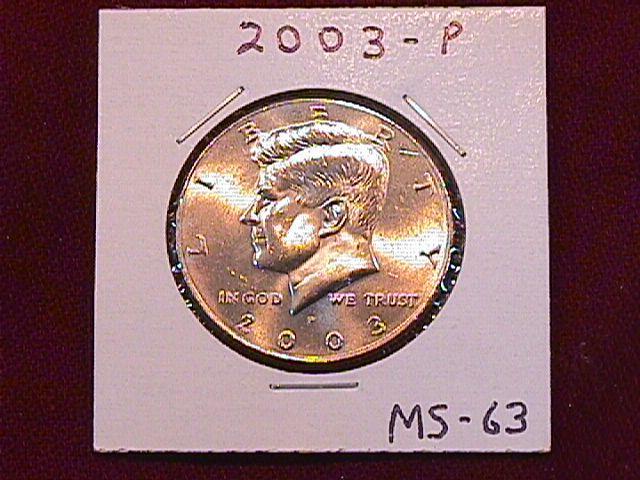 KENNEDY HALF DOLLAR 2003-P MINT STATE-63+++