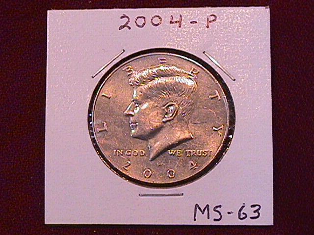 KENNEDY HALF DOLLAR 2004-P MINT STATE-63+++