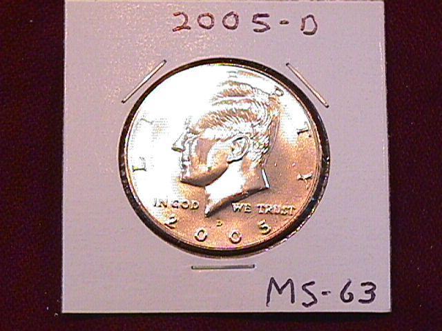 KENNEDY HALF DOLLAR 2005-D MINT STATE-63+++