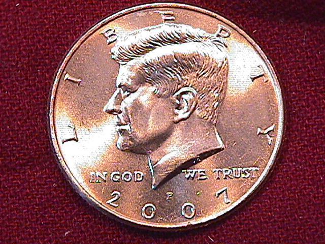 KENNEDY HALF DOLLAR 2007-P MINT STATE-63+++