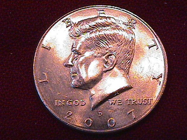 KENNEDY HALF DOLLAR 2007-D MINT STATE-63+++