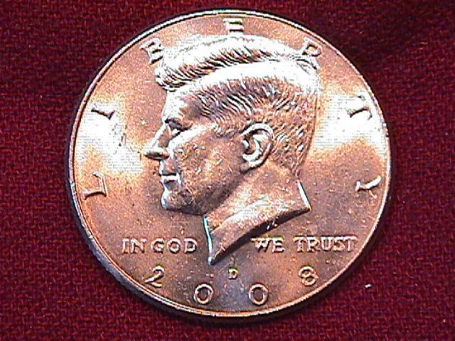 KENNEDY HALF DOLLAR 2008-D MINT STATE-63+++