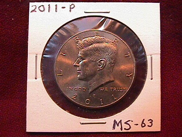 KENNEDY HALF DOLLAR 2011-P MINT STATE-63+++