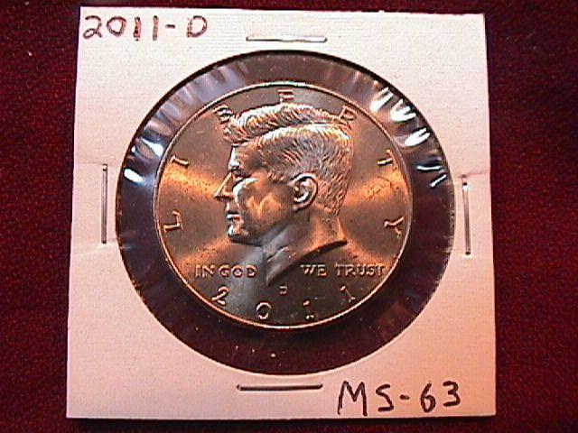 KENNEDY HALF DOLLAR 2011-D MINT STATE-63+++