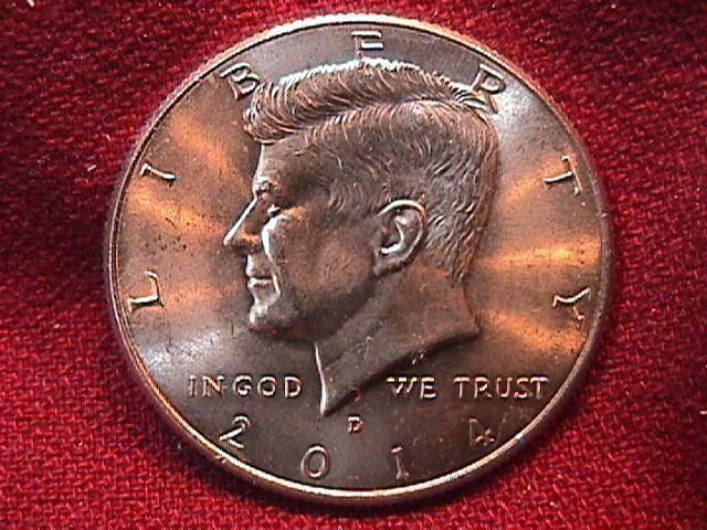 KENNEDY HALF DOLLAR 2014-D MINT STATE-63+++