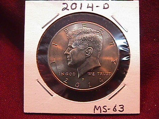 KENNEDY HALF DOLLAR 2014-D MINT STATE-63+++