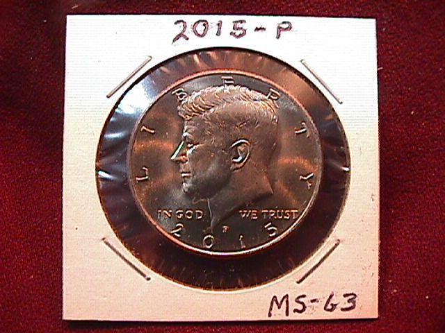KENNEDY HALF DOLLAR 2015-P MINT STATE-63+++