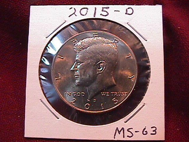 KENNEDY HALF DOLLAR 2015-D MINT STATE-63+++
