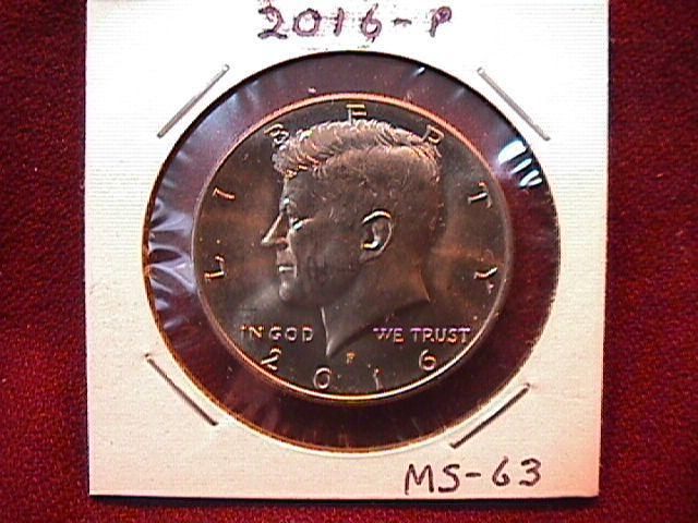 KENNEDY HALF DOLLAR 2016-P MINT STATE-63+++