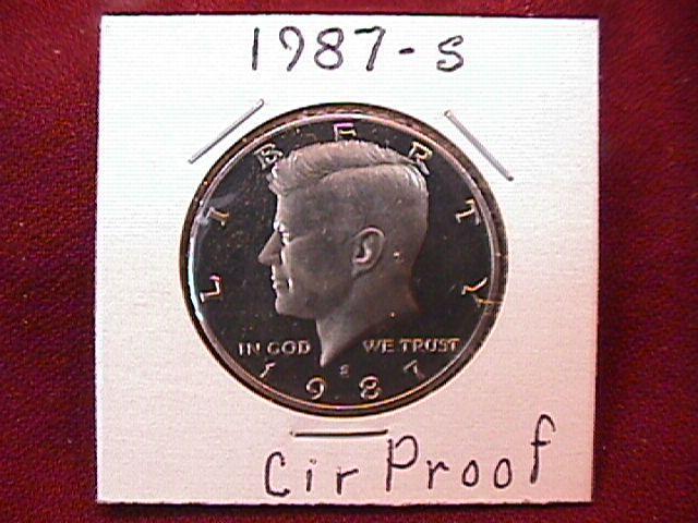 KENNEDY HALF DOLLAR 1987-S CIRCULATED PROOF