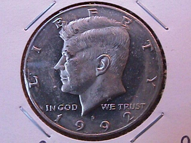 KENNEDY HALF DOLLAR 1992-S CIRCULATED PROOF