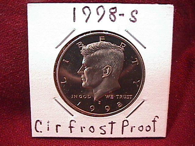 KENNEDY HALF DOLLAR 1998-S CIRCULATED PROOF