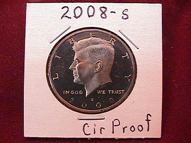 KENNEDY HALF DOLLAR 2008-S CIRCULATED PROOF