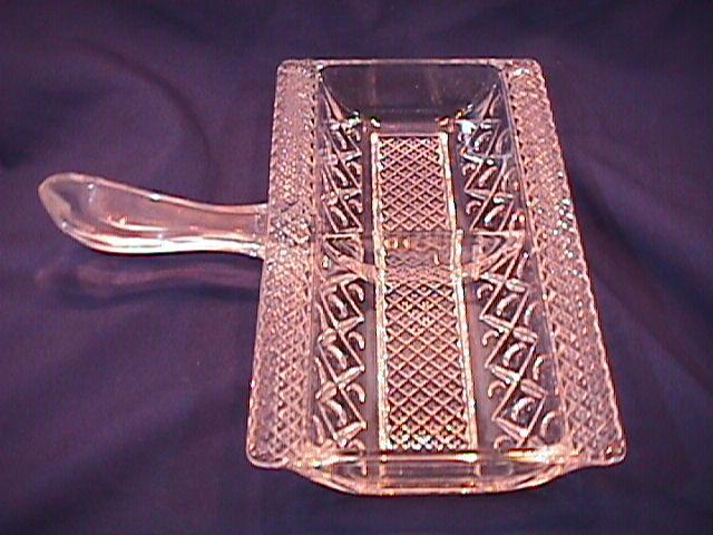 PRESSED GLASS CRACKER SERVER 2 PARTITION