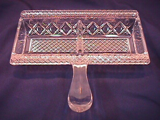 PRESSED GLASS CRACKER SERVER 2 PARTITION