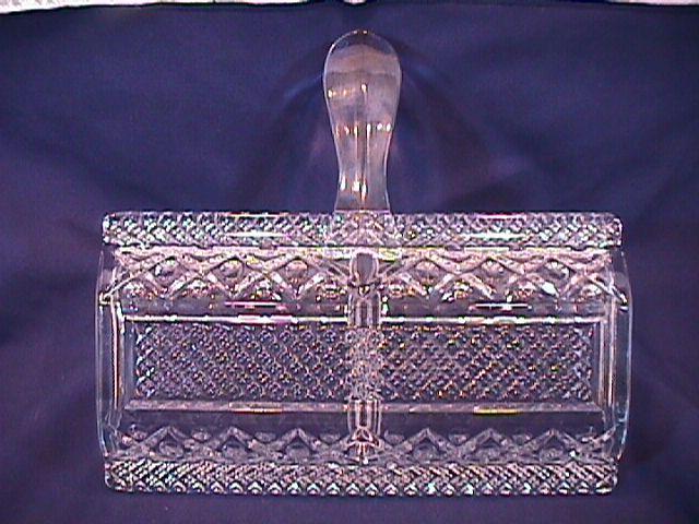 PRESSED GLASS CRACKER SERVER 2 PARTITION