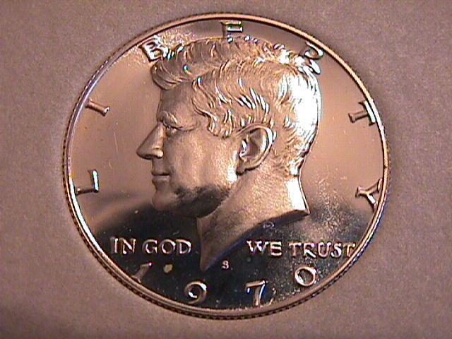 KENNEDY SILVER SET 1964-1970 COMPLETE 12 COINS PROOF to UNC. HARRIS FOLDER