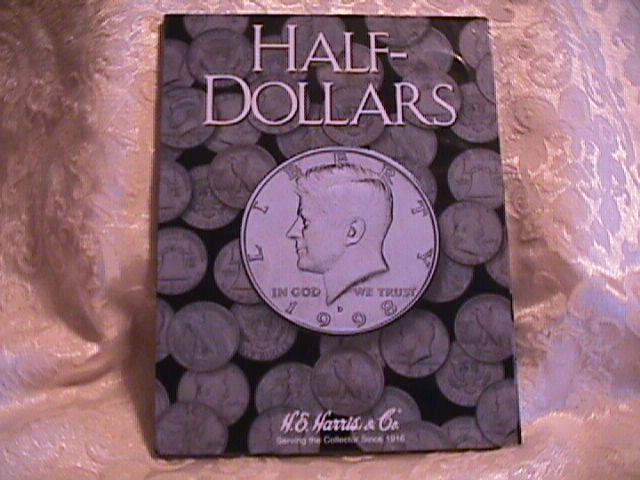 KENNEDY HALF CLAD SET 1971-P&D-1989-P&D COMPLETE 36 COINS UNC. HARRIS FOLDER