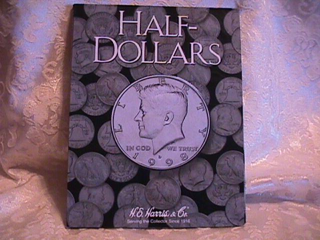 KENNEDY HALF CLAD SET 1990-P&D TO 2001-P&D COMPLETE 24 COINS UNC. HARRIS FOLDER