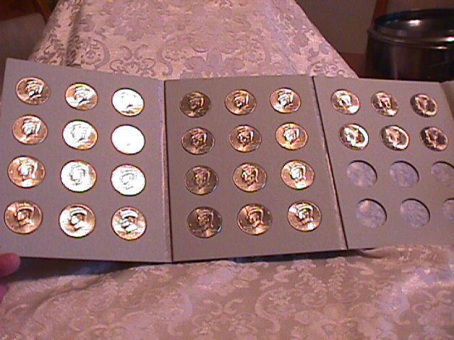 KENNEDY HALF CLAD SET 2002-P&D TO 2016-P&D COMPLETE 30 COINS UNC. HARRIS FOLDER