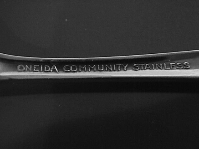 Oneida Community Stainless My Rose Table Serving Spoon