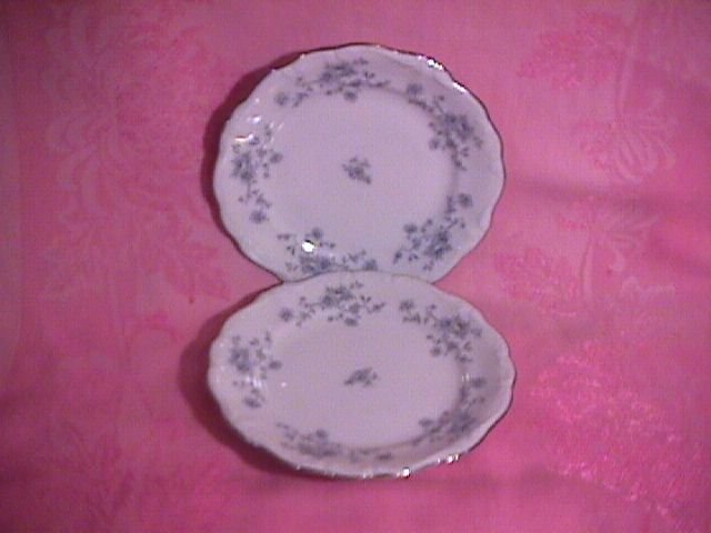 Johann Haviland Blue Garland (2) Cake Plates